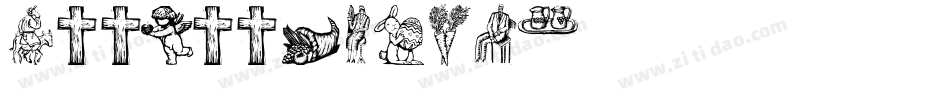 Zoo Woodcuts M字体转换